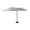 Merrick Lane Evanston 15 FT Triple Head Umbrella for Patio Use with Crank Handle, and Easy Lift Function